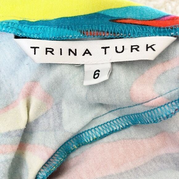 Trina Turk Colorful Halter Midi Dress - Picture 10 of 10